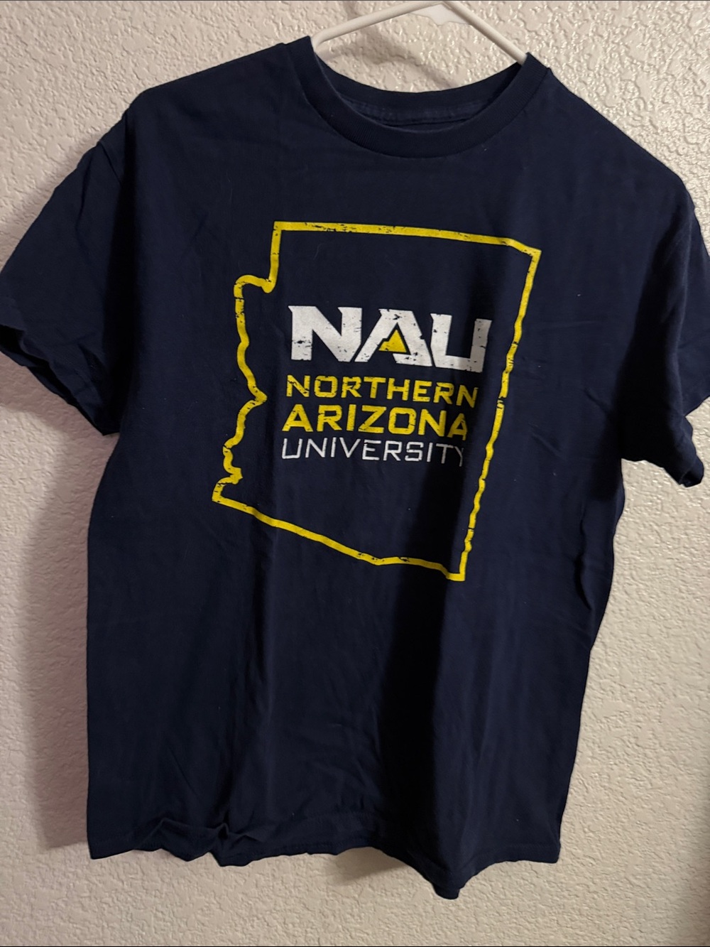 Nau Navy T-Shirt with Yellow & White Northern Arizona Graphic